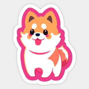 Cute chibi doggo Sticker